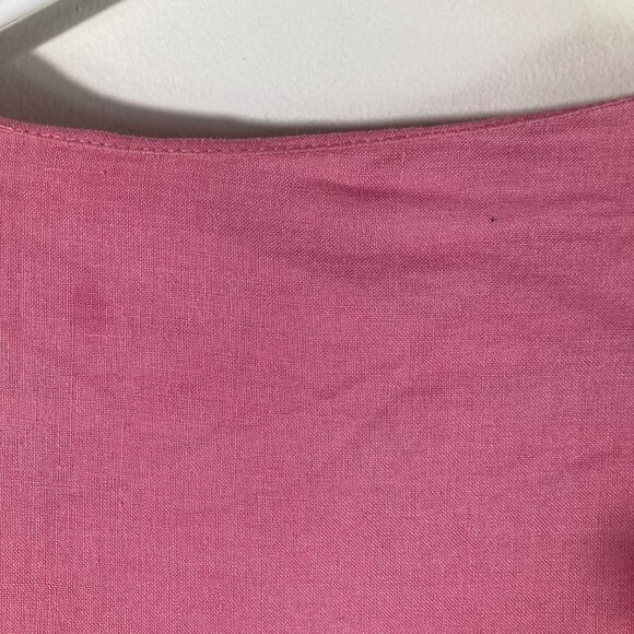 Womens Vintage Couture Inc Linen Jacket Sequined Embroidered Sleeve 16 Pink - Picture 9 of 10